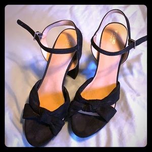 Strapped Black Heels